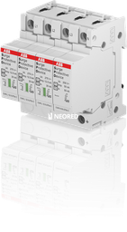 [ABB2CTB815710R1900] Descargador Tipo 1+2 - 12,5kA Trifasico - Uf=275V - doble varistor - Enchufable